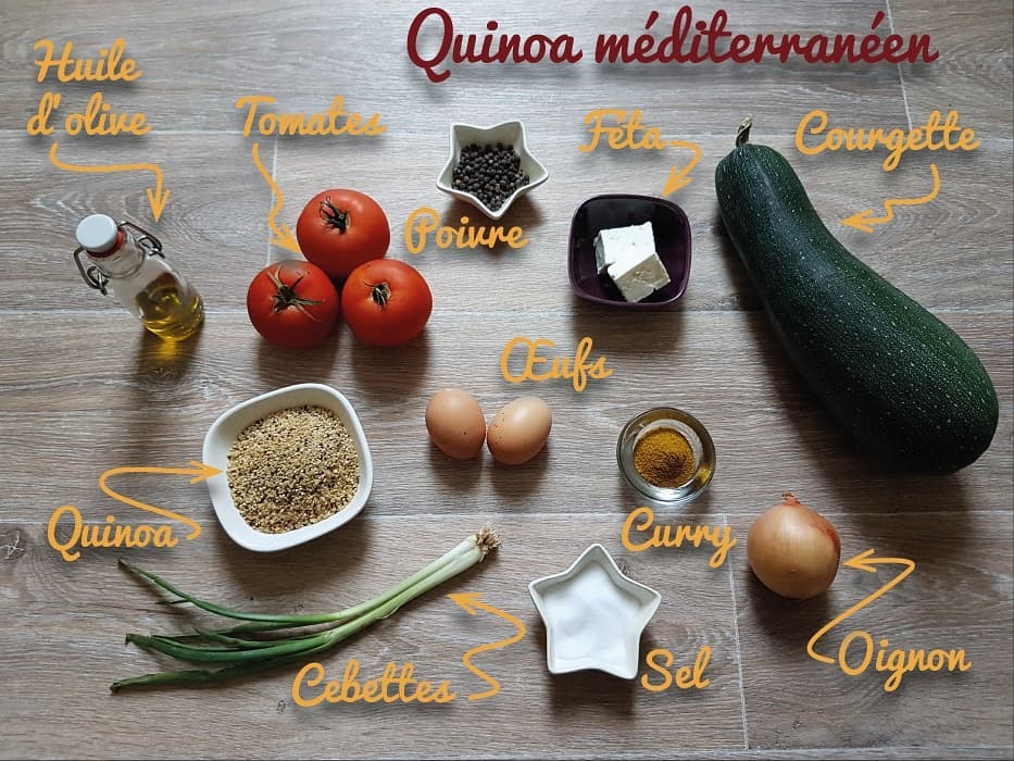 Recette quinoa méditerranéen